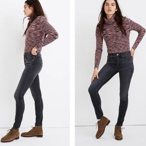Madewell 9” High Rise Skinny Sun wash Jeans